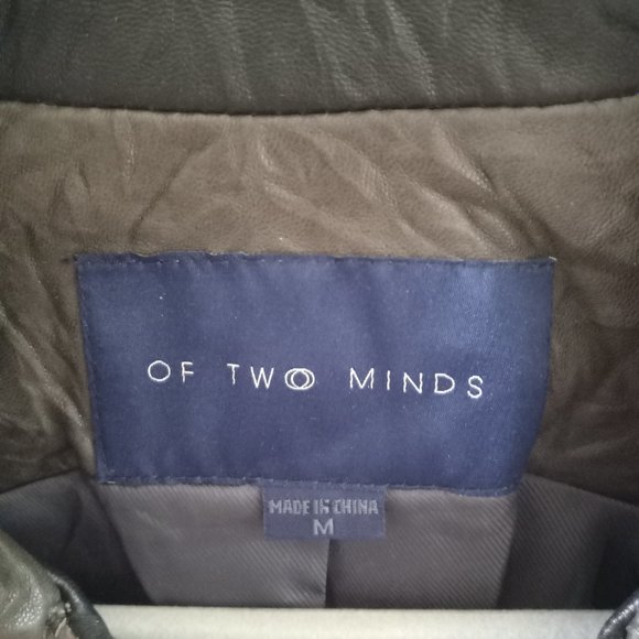 Of two minds leather cropped jacket sz m - Picture 3 of 3